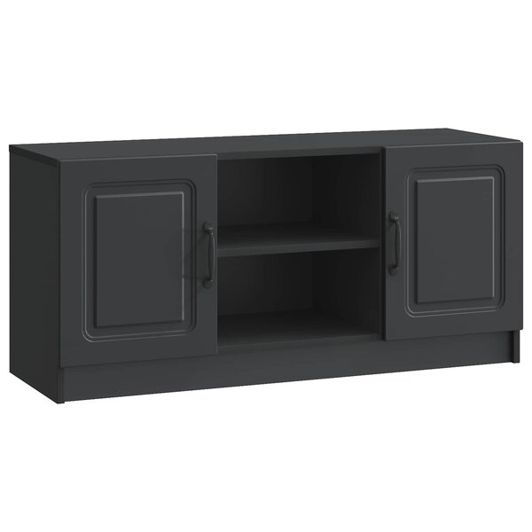 vidaXL Meuble TV Noir 102 x 34 5 x 47 cm Bois d'ingénierie