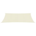 vidaXL Voile d'ombrage 160 g/m² Crème 2 5x4 5 m PEHD