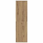 vidaXL Bibliothèque chêne artisanal 34x31x112 cm bois d'ingénierie