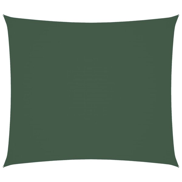 vidaXL Voile de parasol tissu oxford rectangulaire 2x2 5 m vert foncé