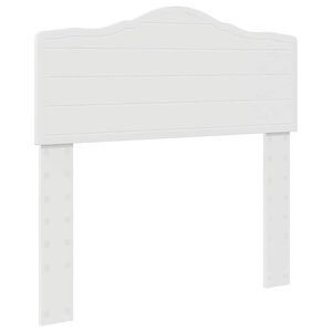 vidaXL Tête de lit avec tête de lit Blanc 90 cm Bois d'ingénierie