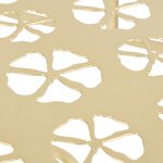 vidaXL Table d'appoint Vintage Demi-ronde Métal 72x36x74 cm Doré