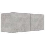 vidaXL Ensemble de meubles TV 8 Pièces Gris béton Bois d'ingénierie