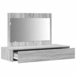 vidaXL Table de Toilette Gris 100 x 40 x 70 cm Bois d'ingénierie