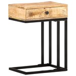 vidaXL Table d'appoint en forme d'U 45x30x61cm Bois de manguier massif