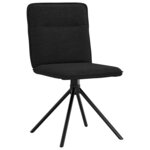 vidaXL Chaises à manger lot de 6 noir tissu