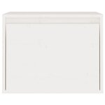 vidaXL Meubles TV 3 Pièces Blanc Bois massif de pin