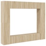 vidaXL Ensemble de meubles TV 8 Pièces Chêne sonoma Bois d'ingénierie
