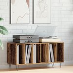 Armoire à disques vidaXL en chêne artisan de 100x38x48 cm en bois d'ingénierie