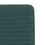 vidaXL Chaises à manger lot de 4 Vert foncé Velours