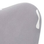 vidaXL Canapé pour enfants gris clair avec étoiles peluche douce