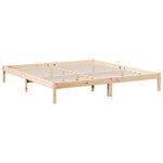 vidaXL Cadre de lit extra long sans matelas 200x210 cm bois massif pin