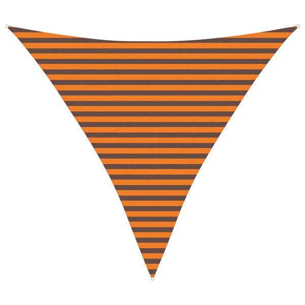 vidaXL Voile d'ombre Orange et marron 3 6 x 3 6 x 3 6 m