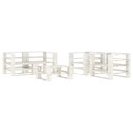 vidaXL Salon de jardin palette 5 Pièces Bois Blanc