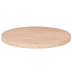vidaXL Dessus de table rond Ø40x2 5 cm Bois de chêne massif non traité
