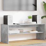 vidaXL Meuble TV Gris béton 100 x 35 x 40 cm Bois d'ingénierie