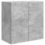 vidaXL Armoire Murale 59 x 31 x 60 cm Bois d'ingénierie Gris béton