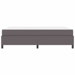 vidaXL Cadre de lit avec matelas Gris 140 x 200 cm tissu