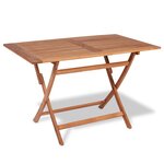 vidaXL Ensemble à manger de jardin 5 Pièces Bois de teck massif