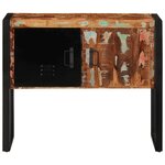 vidaXL Armoire console multicolore 90x35x75cm bois massif récupération