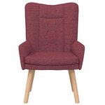 vidaXL Fauteuil relaxant Rouge bordeaux 63 x 67 x 94 cm tissu