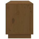vidaXL Meuble TV Marron miel 176x37x47 5 cm Bois de pin massif