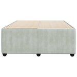 vidaXL Cadre de lit sans matelas gris clair 120x190 cm velours