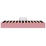 vidaXL Cadre de lit ottoman avec stockage Rose 90 x 200 cm Velours