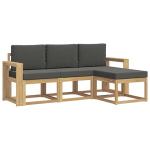 vidaXL Ensemble de canapés d'extérieur 4 Pièces