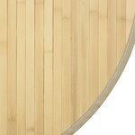 vidaXL Tapis rond naturel clair 80 cm bambou