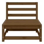 vidaXL Canapés centraux de jardin 2 Pièces marron miel bois de pin solide