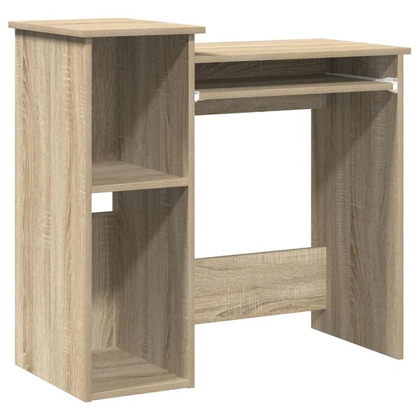 vidaXL Bureau avec étagères chêne sonoma 84x40x78 cm