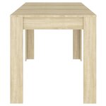 vidaXL Table à manger Chêne sonoma 140x74 5x76 cm Bois d'ingénierie