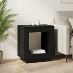 vidaXL Table d'appoint Chêne noir 60 x 40 x 65 cm Bois d'ingénierie