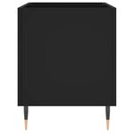 vidaXL Armoire à disques noir 74 5x38x48 cm bois d'ingénierie