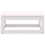 vidaXL Salon de jardin 5 Pièces Blanc Bois de pin massif