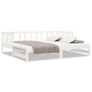 vidaXL Lit de jour et lit gigogne sans matelas 90x190 cm bois massif