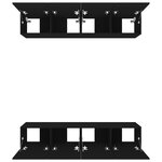 vidaXL Meubles TV 4 Pièces Noir 80x30x30 cm Bois d'ingénierie
