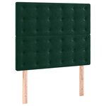 vidaXL Tête de lit Vert foncé 90x5x118/128 cm Velours