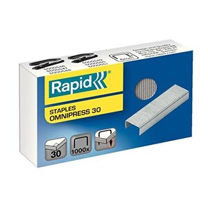 Agrafes Omnipress 30 feuilles 1000 agrafes RAPID