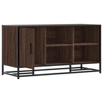 vidaXL Banc à chaussures chêne marron bois d'ingénierie et métal
