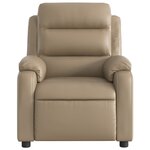 vidaXL Fauteuil inclinable Cappuccino Similicuir