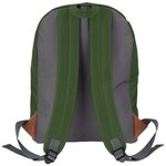 ABBEY Sac a dos de taille moyenne - 100% Polyester 300T - 42 x 30 x 16 cm - Capacité : 20 L - Vert Armée