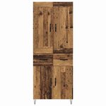 vidaXL Haut Armoire Bois Ancien 69 5 x 34 x 180 cm Bois d'ingénierie