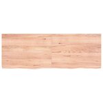 vidaXL Étagère murale marron clair bois chêne massif traité