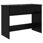 vidaXL Coiffeuse avec miroir Chêne noir 100x45x76 cm