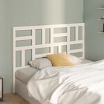 vidaXL Tête de lit Blanc 146x4x104 cm Bois massif de pin