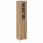 vidaXL Haut Armoire 2 Pièces Chêne artisanal Bois d'ingénierie