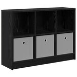 vidaXL Buffet avec tiroir Chêne noir 88 5 x 27 5 x 63 5 cm