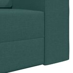 vidaXL Canapé-lit Vert foncé 245 x 78 x 77 cm tissu